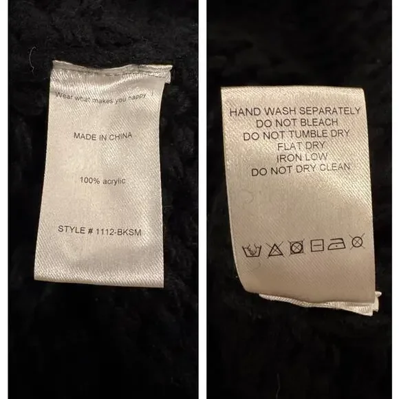 Dressed in La La Visionary Hand Knit Smile Cardigan Size L/XL - Picture 13 of 15